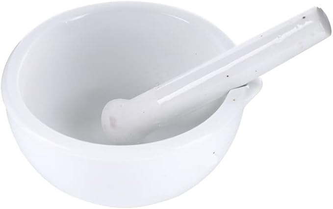 Mortar And Pestle, Spice Crusher, Ceramic Mixing Grinding Bowl, Pepper Mill Mortar Pestle, Garlic Grinder, Pharmacy Herbs Bowl Mill Crusher DIY Kitchen- 3.15 inch
