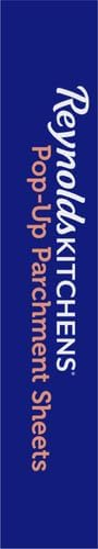 Reynolds Kitchens Pop-Up Parchment Paper Sheets, 30 Count, Fits Standard Baking Pans and Cookie Sheets, Non-Curling, Non-Stick, Pre-Cut, Oven-Safe Up to 425F, 10.75 in x 13.75 in (Pack of 2)