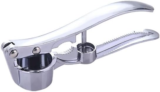 Multifunctional Garlic Press, 3-in-1 Kitchen Tool, Aluminium Alloy, Garlic Crusher with Walnut Cracker and Bottle Opener
