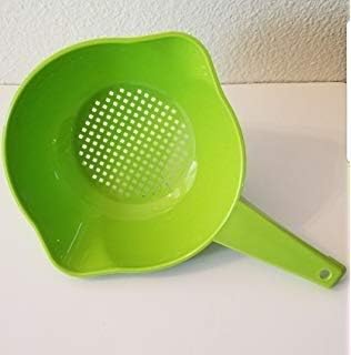 Tupperware Small 1 Quart Colander with Handle in Apple