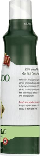 Pompeian 100% Avocado Oil Cooking Spray, Mildly Nutty Flavor, Perfect for High-Heat Cooking, Roasting and Stir-Frying, Naturally Gluten Free, Non-Allergenic, Non-GMO, No Propellant, 5 FL. OZ.