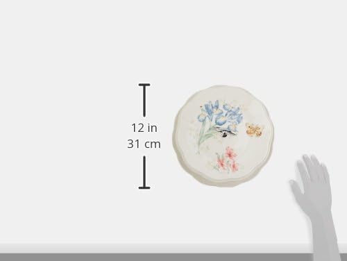 Lenox Butterfly Meadow Porcelain 3-Tier Serving Tray | dishwasher safe, microwave safe | 3-piece, for desserts, gift for women, cupcake stand and tray, cake stand item