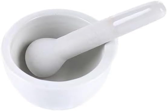 Mortar And Pestle, Spice Crusher, Ceramic Mixing Grinding Bowl, Pepper Mill Mortar Pestle, Garlic Grinder, Pharmacy Herbs Bowl Mill Crusher DIY Kitchen- 3.15 inch