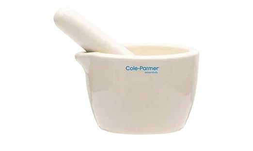 Cole-Parmer Mortar and unwanted-Bugle Set, Porcelain, 50 mL