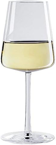 Stölzle Lausitz White Wine Glasses Power Set of 6, 13 1/2 oz – Modern Wine Glasses for Maximum Aroma Enhancement – Elegant Crystal White Wine Goblets – Dishwasher- & Shock-Resistant, Made in Germany