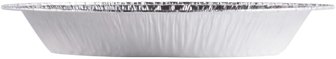 ProPac & Seal Aluminum Foil Pie Pan 8 inch (7 inch Inner Diameter) Disposable Plates - Made in USA Pack of (50)