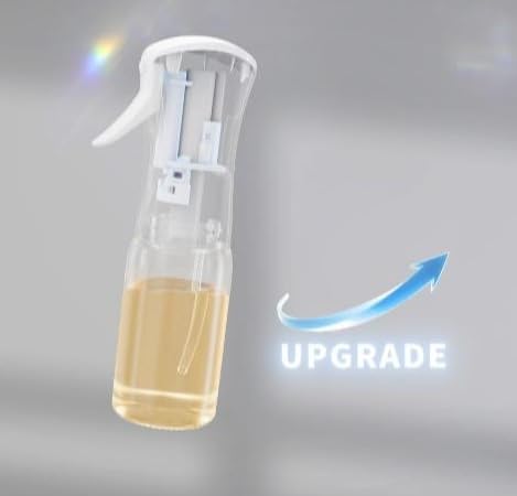 oil spray PET bottle 200ml Upgraded Version.Fine Mist Spray Bottle for Air Fryer, Olive Oil, Avocado Oil, Healthy Nonstick Frying, Commercial & Home Kitchen Use (PS600　1Pc)