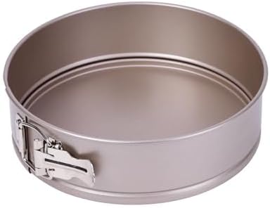 9 Inch Springform Cake Pans, Non-Stick, Spring Form Pans 9 inch with Removable Bottom, Spring Form Pan, Carbon Steel, Cheesecake Pan (Champagne Gold)