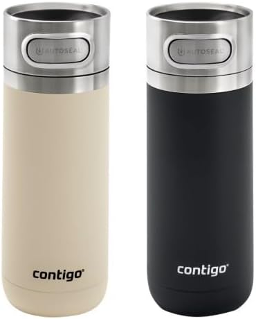 The Luxe Vacuum Insulated Stainless Steel Travel Mug, 14 oz., 2 Pack (Oatmilk/Licorice)