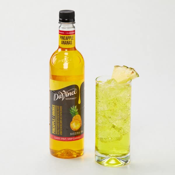 DaVinci Gourmet Classic Pineapple Syrup, 25.4 Fl Oz (Pack of 2)