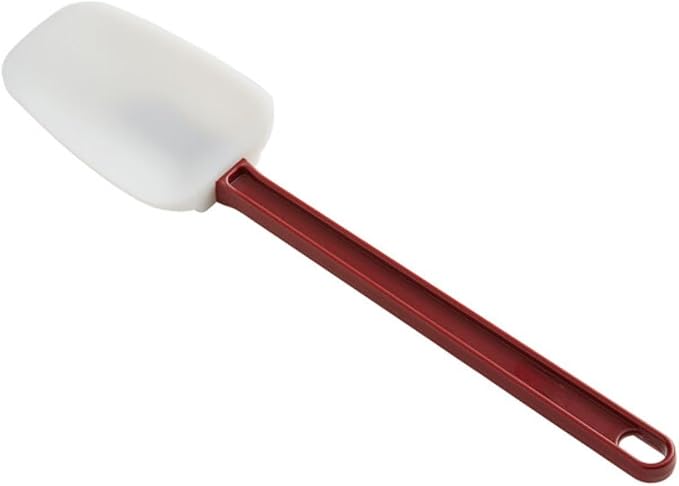 Soro Essentials- 14" Silicone Scraper Bowl Shape Heat Resistant up to 500°F- Raised Ridges Kitchen Scraper Silicone Spatula for Cooking Baking Mixing Frosting Kitchen Utensils