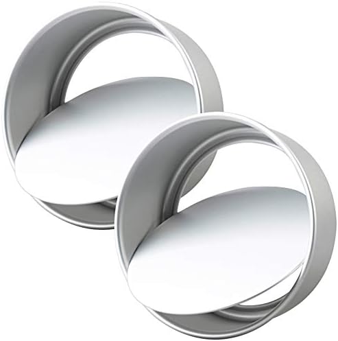 Tosnail 2 Pack 8-Inch Aluminum Round Cake Pan with Removable Bottom
