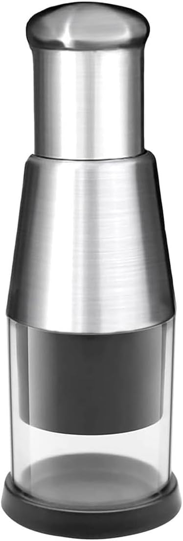 1PCS manual garlic press ，multifunctional manual chopper, stainless steel food dicer, garlic, pepper,pressing chopper