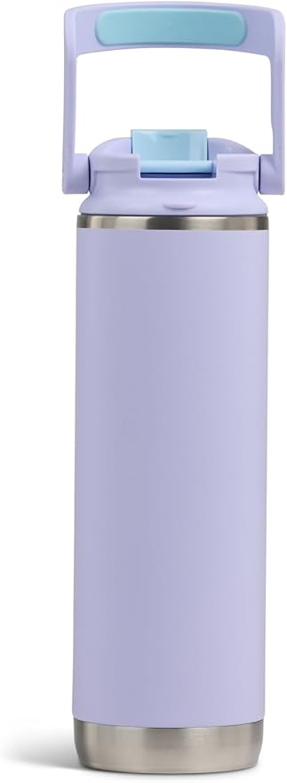 Igloo, 20 oz FlipNSip Tumbler, Reusable Travel Mug, Stainless Steel Insulated Hydration Cup for Hot & Cold Beverages, Lilac