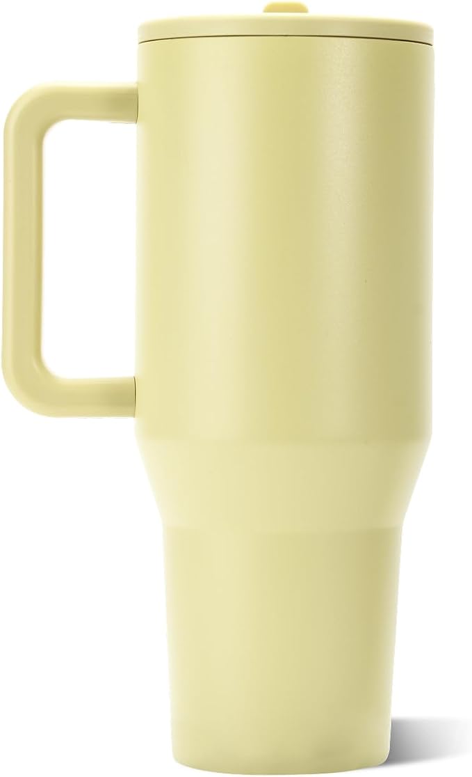 HydroJug Traveler 32oz, Insulated Tumbler with Handle & Straw, Olive