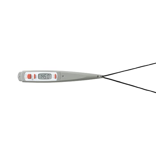 Taylor 9847 Waterproof Digital Instant Read Meat Food Grill BBQ Kitchen Cooking Thermometer, Comes with Sleeve Extender and Lanyard