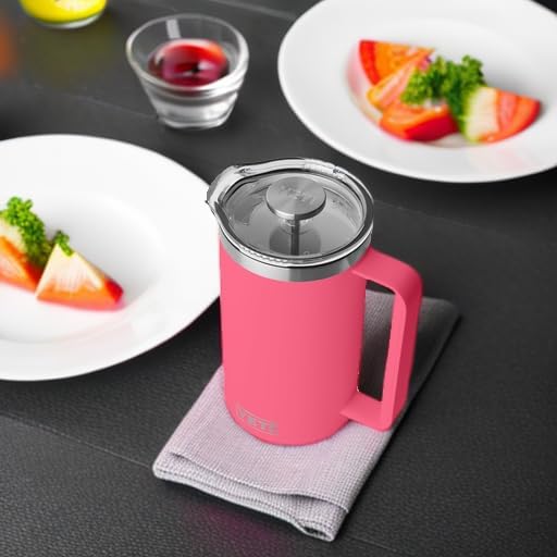 YETI Rambler 34 oz. French Press Coffee Maker, Tropical Pink