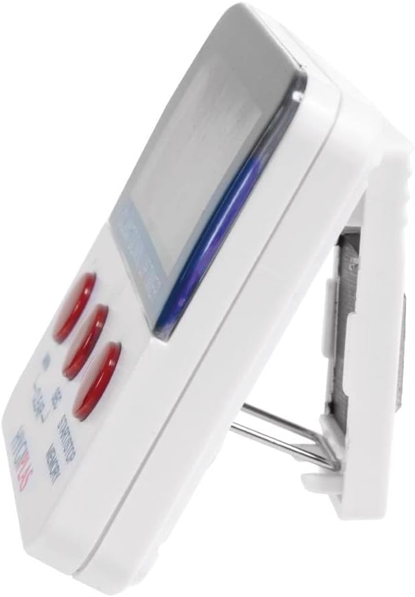 Hygiplas Digital Countdown Timer with Magnetic Back & Large Display | Loud 80dB alarm helps you multitask, while a foldaway stand and rear magnet offer versatile kitchen placement.