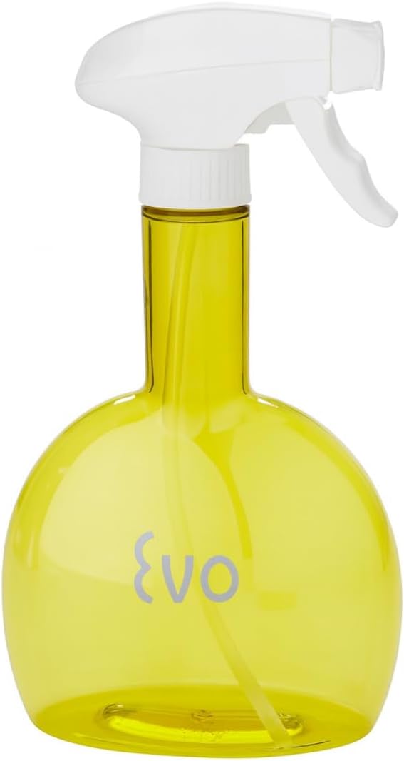 Evo Non-Aerosol Olive Oil Sprayer Bottle – 24 oz Capacity – BPA-Free Refillable Spray Bottle for Cooking Oils, Vinegar & Dressings – Even, Controlled Mist for Grilling, Air Frying & Salad Prep