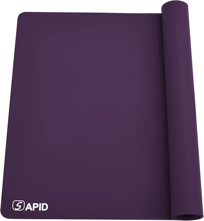 Sapid Large Silicone Sheet for Crafts Silicone Mat for Resin Art Painting | Extra Thick Jewelry Casting Mats, Nonstick Nonslip for Epoxy Resin, Art Painting, Heat-Resistant Counter Mat 20"x27.9" Purple