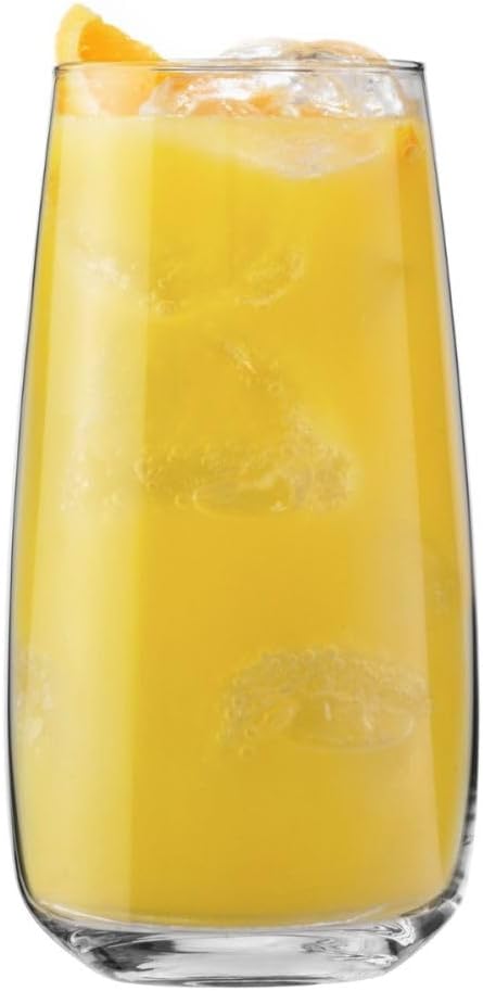 KROSNO Water Glasses Set of 6, 23.7 oz, Modern Collection | Drinking Glasses, Lead-Free Crystal Glassware, Juice Glasses, Water Glass Set, Dishwasher Safe, Made in Europe