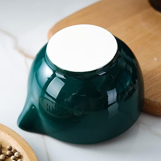 Porcelain Mortar and Pestle Spice Garlic Herb Grinder, Mixing Grinding Bowl Crusher Set, Restaurant Kitchen Tools-Black