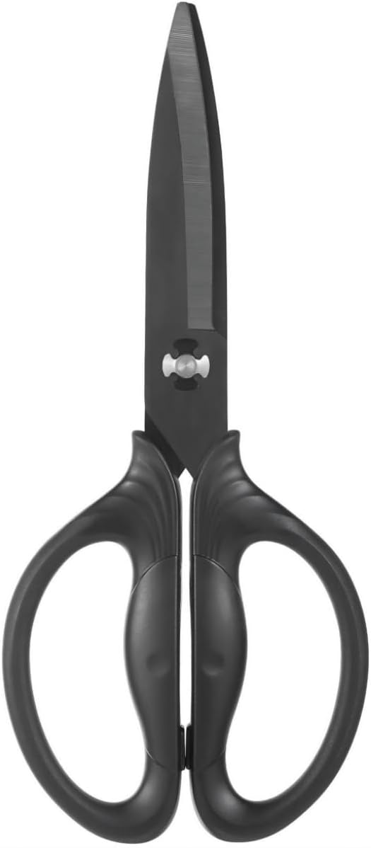 Heavy Duty Kitchen Scissors, Titanium Coated All Purpose Shears - Extra Sharp Detachable Blades for Poultry, Chicken Bones, Meat, Vegetables, Herbs | Micro Serrated & Ergonomic Handle