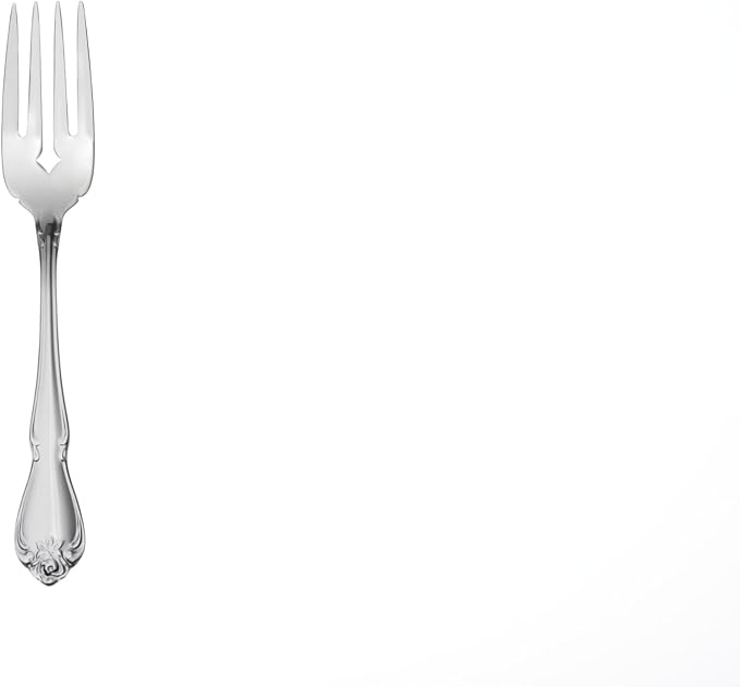 Oneida True Rose Salad Forks Silverware Set for 4, Flatware | mirror finish, dishwasher safe | cutlery set for kitchen and dining, utensil set, wedding silverware, heavy duty