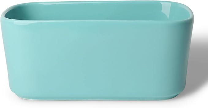 Ceramic Small Loaf Pan, Mini Bread Pan, Oven Safe (Turquoise, Small) | Even Heat Distribution, Smooth Glazed Finish, Easy Release, Easy to Clean, Perfect for Individual Baking, Kitchen Essential
