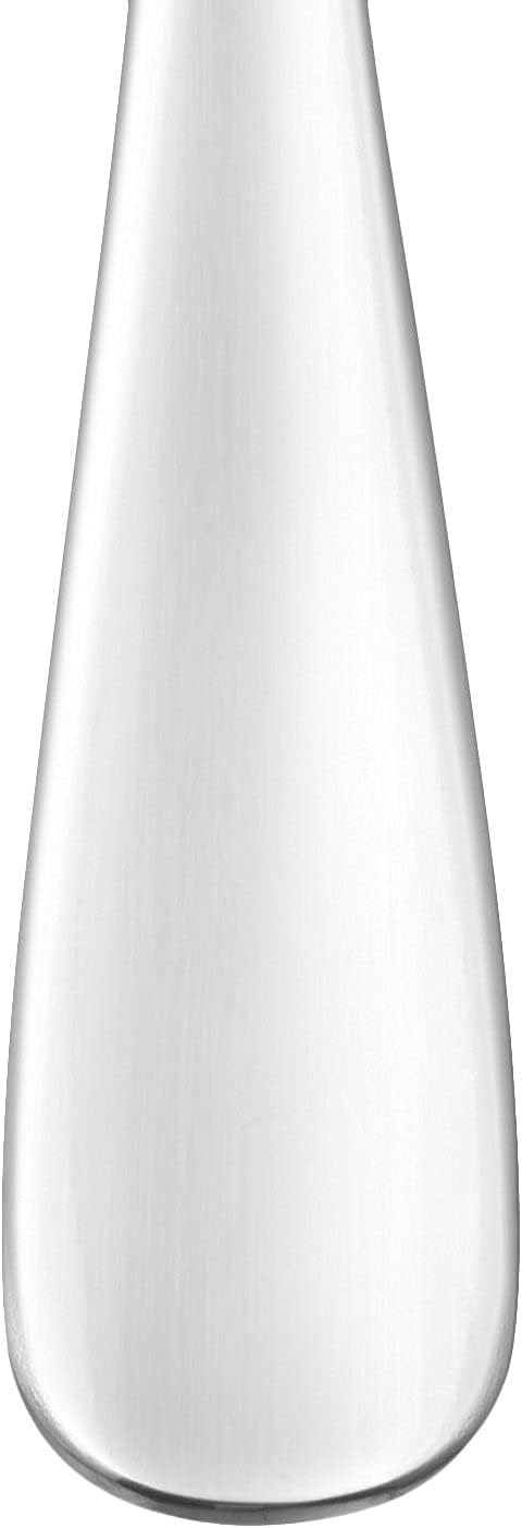 Amazon Basics Silverware Set, Stainless Steel Flatware, Dishwasher Safe, Service for 4, 20-Piece Forks and Spoons, Round Edge, Everyday Use (Pack of 2)