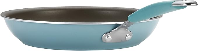 Rachael Ray Cucina Nonstick Frying Pan Set / Fry Pan Set / Skillet Set - 9.25 Inch and 11 Inch, Blue