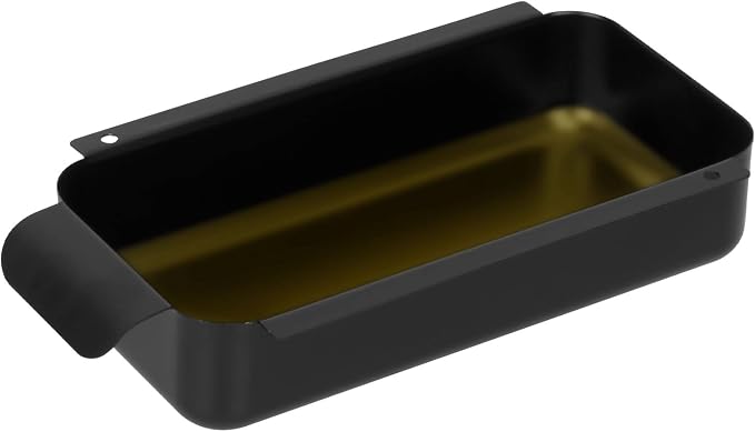Grill Grease Pan Replacement for Char-Broil 9328812P06 G416-0015-W1 | Black Steel Grease Cup Drip Pan Accessories for Most Charbroil Gas Grills
