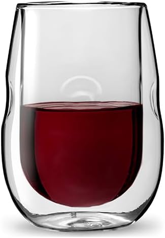 Ozeri Moderna Artisan Series Double Wall Insulated 10 oz Wine Glasses