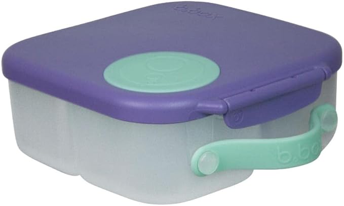 b.box Mini Lunch Box, Snack Containers for Kids, Lunch Box Kids, 4.25 Cup | Bento Box for Kids, Sanck Box, Lunch Containers, Leak Proof, Dishwasher Safe, BPA Free, PFAS Free, Ages 3+ — Lilac Pop