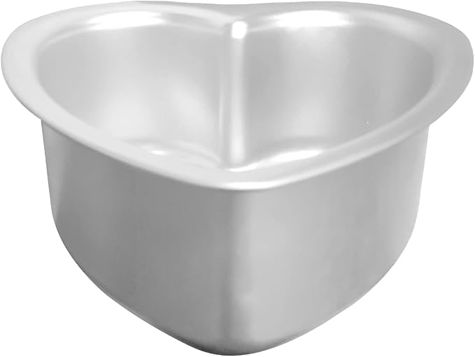Heart Shaped Cake Pan - 6x3 Inch Aluminum Cake Tin for Weddings, Parties, and Family Occasions Make cake pans for 1-2 servings, heart-shaped small cake pan
