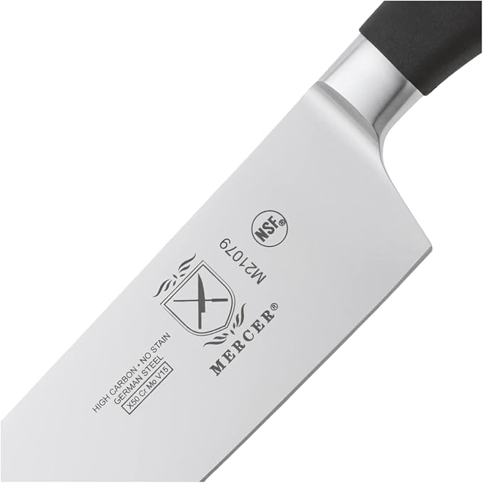 Mercer Culinary M21079 Genesis 9-Inch Short Bolster Chef's Knife,Black