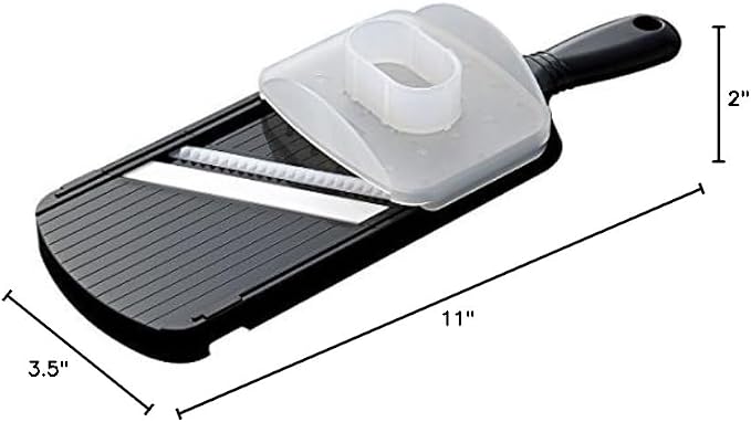 KYOCERA Ceramic Julienne Slicer-Advanced Blade for Perfect Vegetable Strips | KYOCERA Ceramic Julienne Slicer: Ultra-Sharp Non-Reactive Blade for Carrot, Zucchini & Potato Matchsticks with Safety Guard