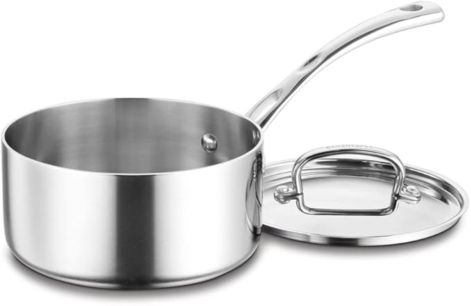 Cuisinart FCT19-18 French Classic Tri-Ply Stainless 2-Quart Saucepot with Cover