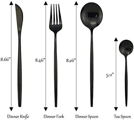 Silver Silverware Set, 24-Piece Stainless Steel Flatware Set Service For 6, Mirror Polished Green Handle Tableware Cutlery Set Knife Fork And Spoon For Home & Restaurant, Dishwasher Safe