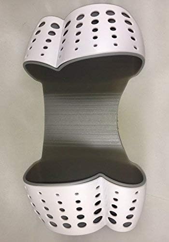 Sink Caddy Sponge Holder- Kitchen Sink Soap Holder-Plastic Saddle Faucet Caddy-Double Organizer for Brushes, Sponges, Soap, Utensils - Good Drainage