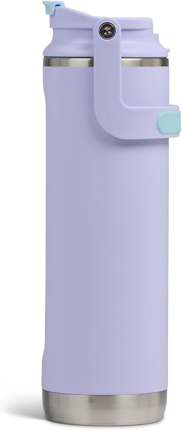 Igloo, 20 oz FlipNSip Tumbler, Reusable Travel Mug, Stainless Steel Insulated Hydration Cup for Hot & Cold Beverages, Lilac