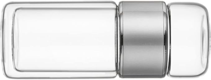 Yosoo Health Gear Tea Infuser Bottle 420ml - Leak-Proof Double Layer Stainless Steel & Glass Tea Bottle with Water Separation for Home, Office & Travel (Silver)