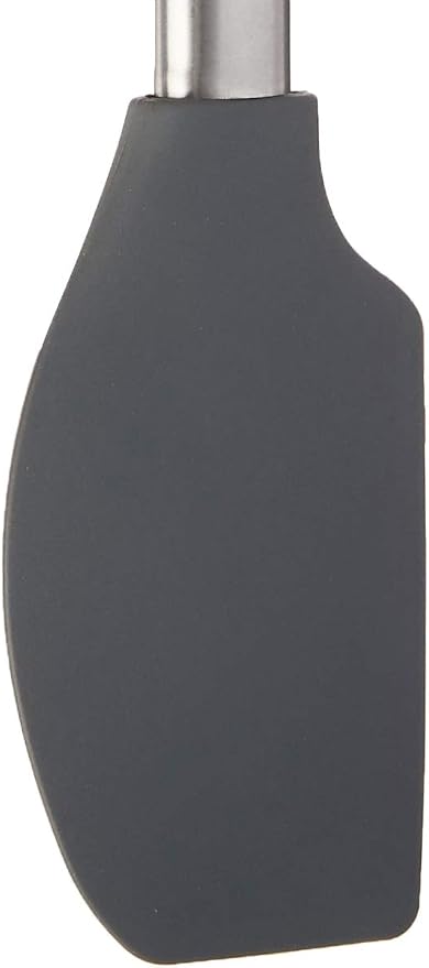 Tovolo Flex-Core Silicone Spatula with Stainless Steel Handle (Charcoal) - Kitchen Utensil & Gadget Essential for Baking, Cooking, Grilling, Apartment, & New Home / BPA-Free & Dishwasher-Safe