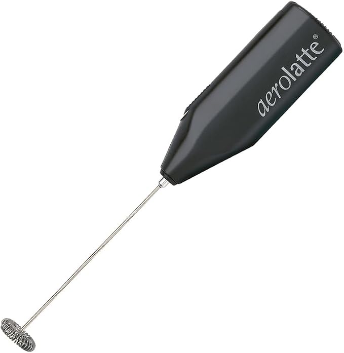 Aerolatte Milk Frother with Counter Stand, The Original Steam-Free Frother, Black
