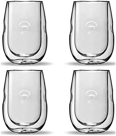 Ozeri Moderna Artisan Series Double Wall Insulated 10 oz Wine Glasses