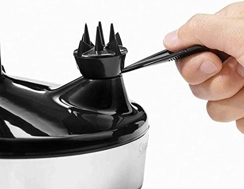 Starfrit Rotato Express 2.0 Electric Peeler, 6 Blades, Black | Peels fruits & vegetables. One-touch operation. 6 bonus blades. AC or battery powered. Ideal for potatoes and apples.