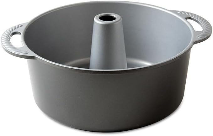 Nordic Ware Classic Cast Pound Cake, Nonstick 10 Inch One Piece Pan - Great for Angel Food, Coffee Cake, 18 Cup - Graphite