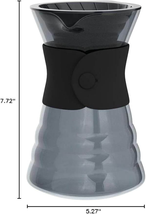 Hario V60 Drip Coffee Decanter, 700ml, Black