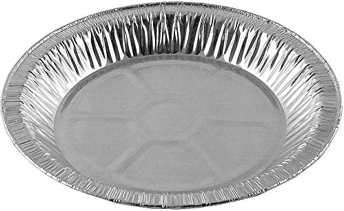 9" Aluminum Foil Pie Pans 1" Medium Deep - Made in USA Disposable Tins (Pack of 50)