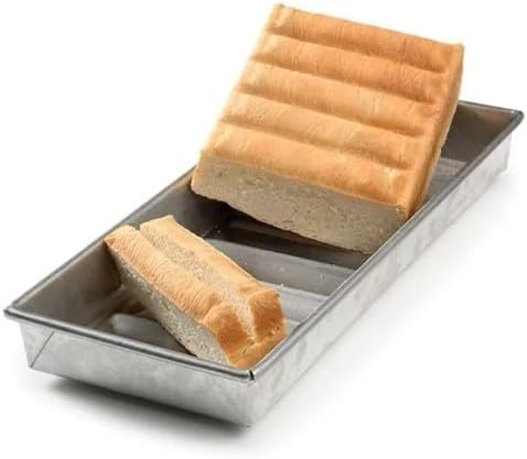 USA Pan Bakeware Nonstick New England Hot Dog Bun and Lobster Roll Loaf Pan, Aluminized Steel
